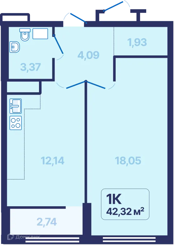 Фото квартиры в ЖК 9 Космонавтов