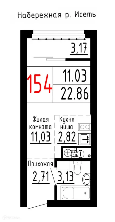 Фото квартиры в ЖК Лувр