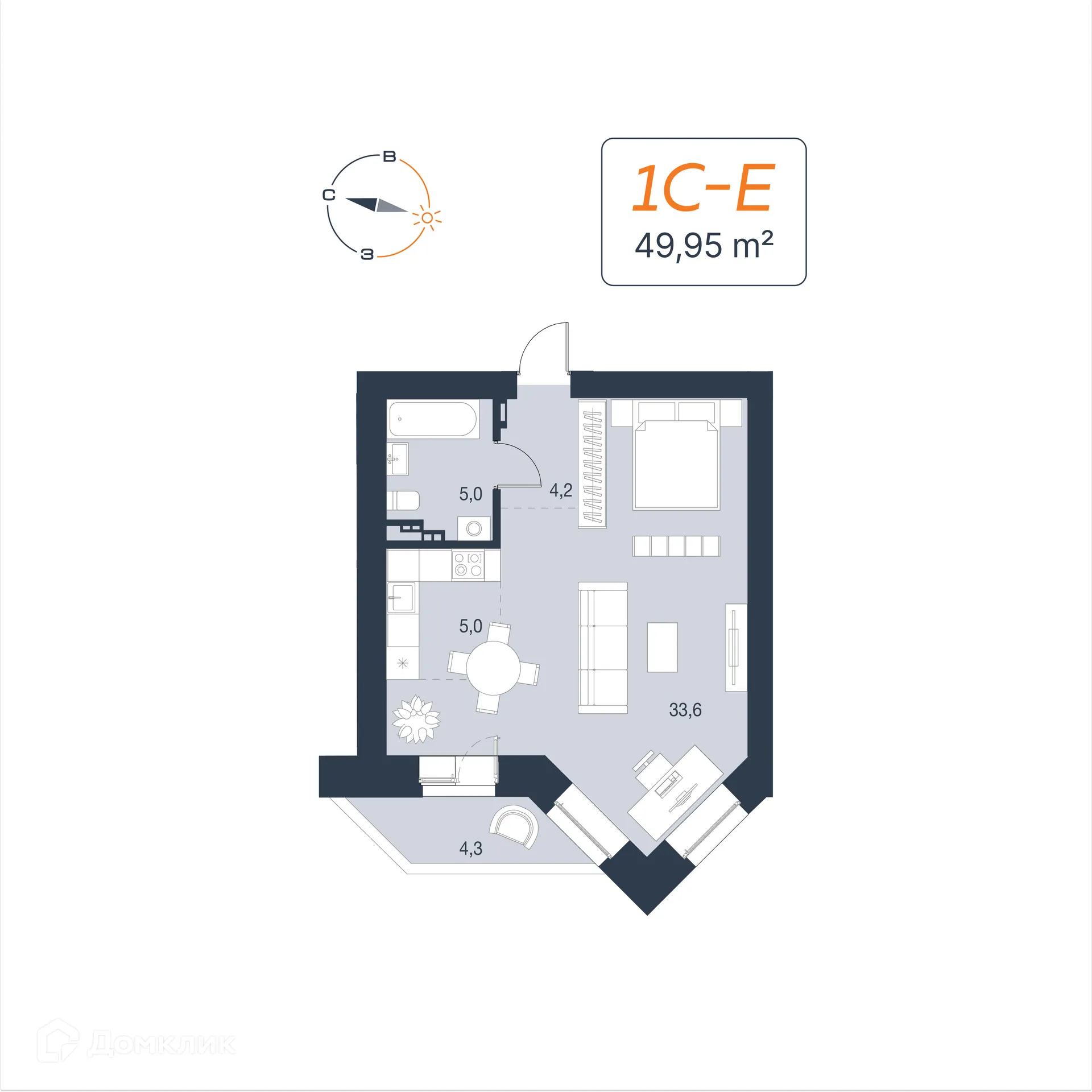 Фото квартиры в ЖК Архитектон. Декабристов,20