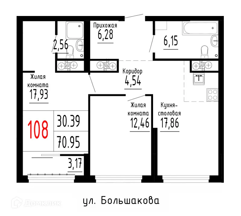 Фото квартиры в ЖК Лувр