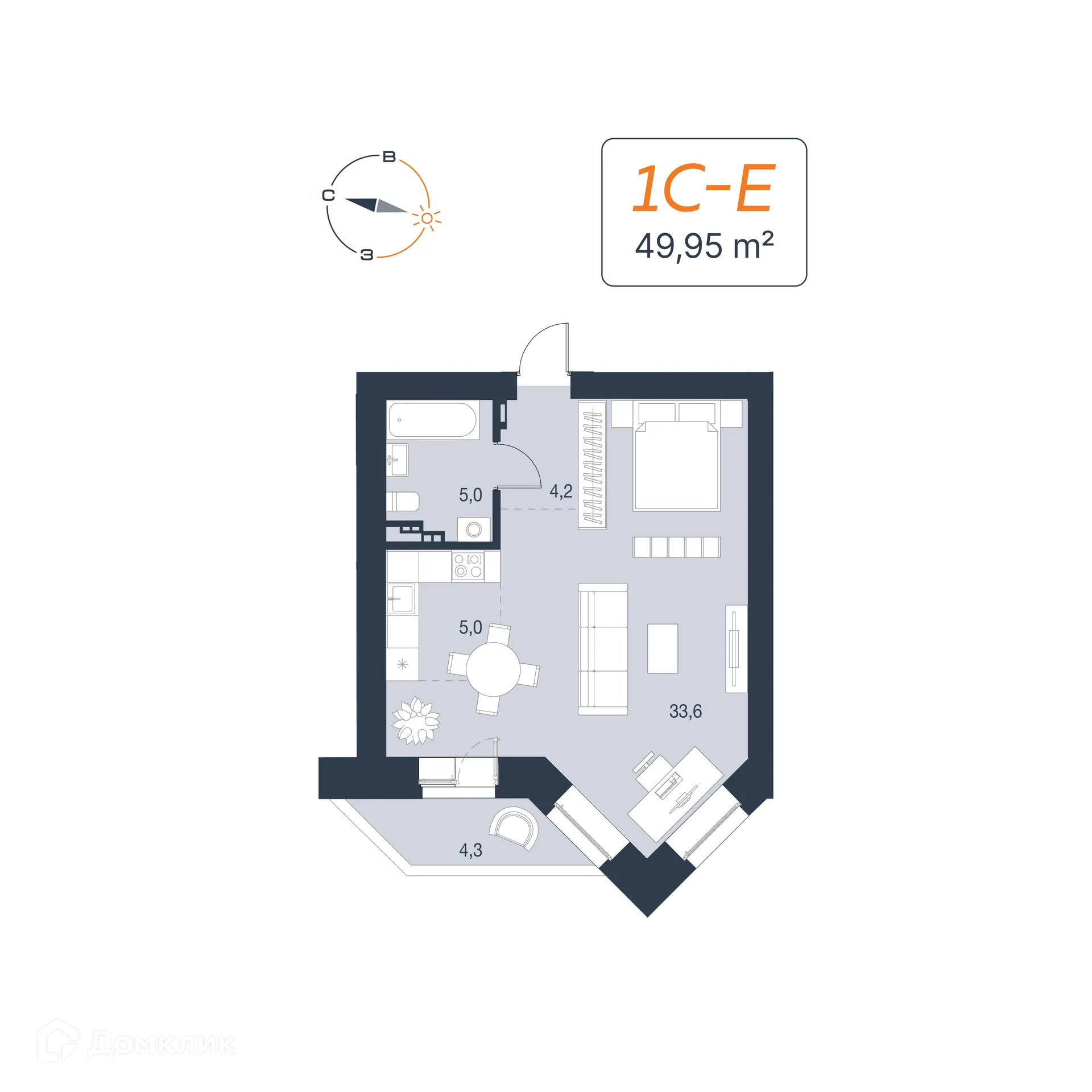 Фото квартиры в ЖК Архитектон. Декабристов,20