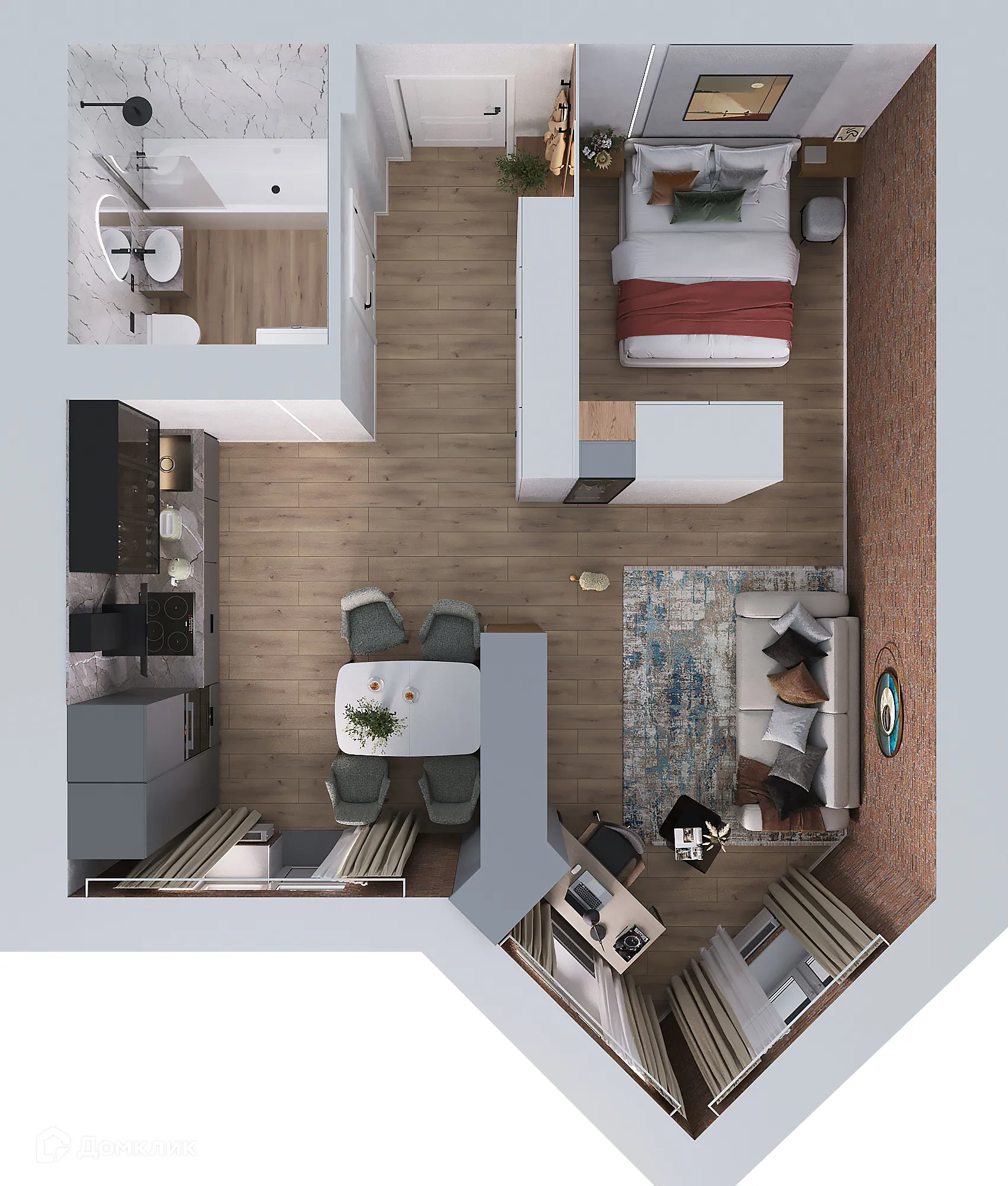 Фото квартиры в ЖК Архитектон. Декабристов,20