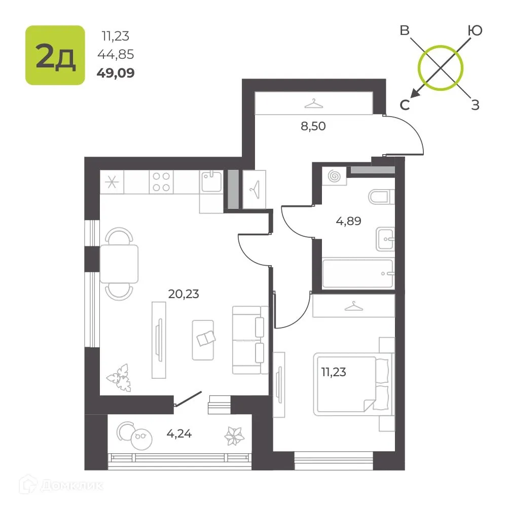Фото квартиры в ЖК 12 квартал
