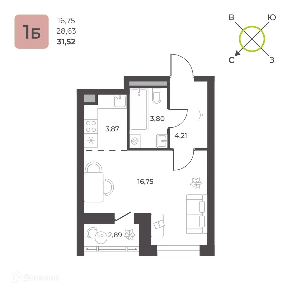 Фото квартиры в ЖК 12 квартал