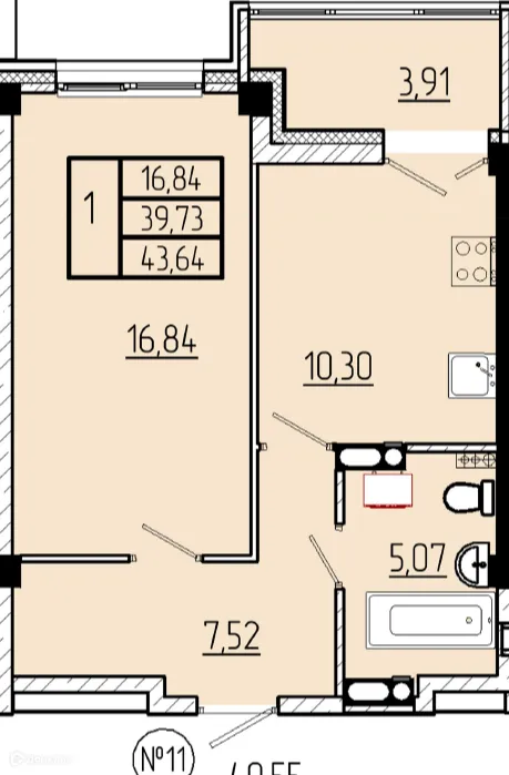 Фото квартиры в ЖК Волгоградская Звезда