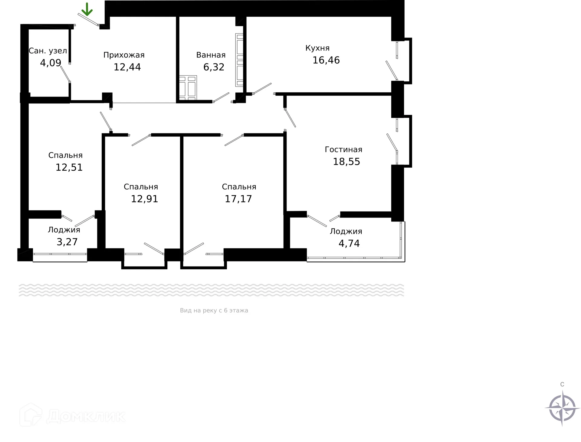 Фото квартиры в ЖК Жилой дом по ул. Красный Путь