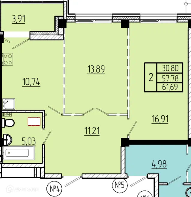 Фото квартиры в ЖК Волгоградская Звезда