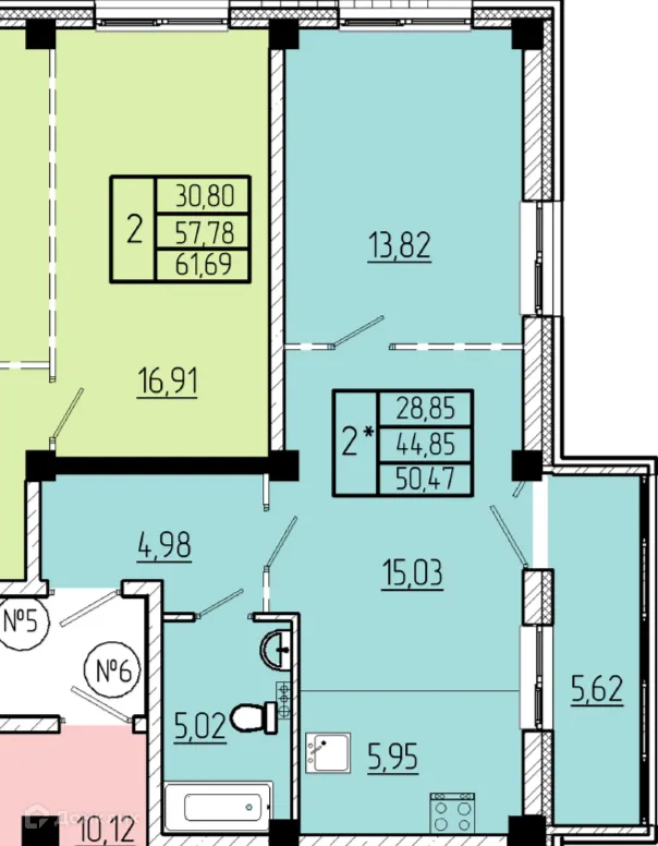 Фото квартиры в ЖК Волгоградская Звезда
