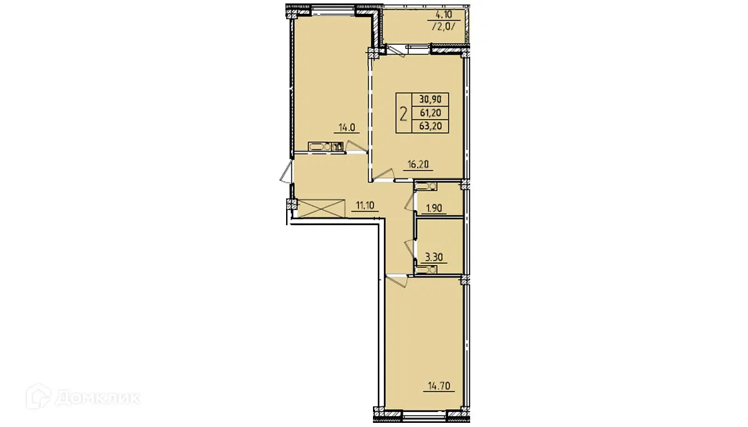 Фото квартиры в ЖК Волгоградская Звезда