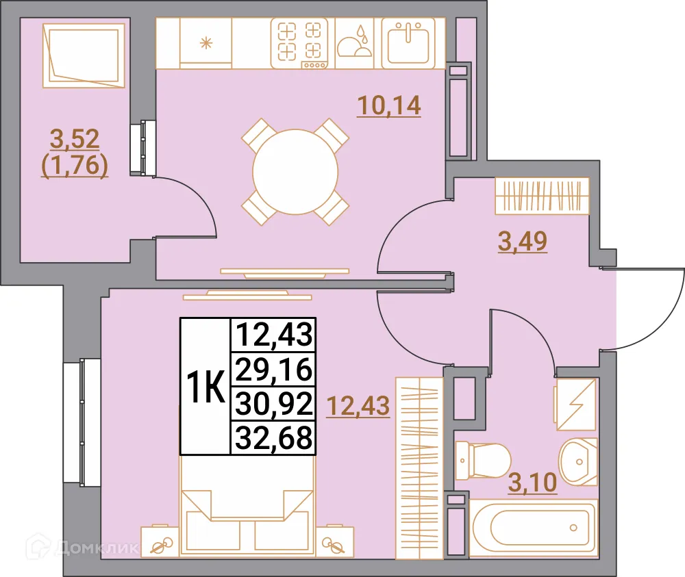 Фото квартиры в ЖК ФРУКТОВЫЙ САД