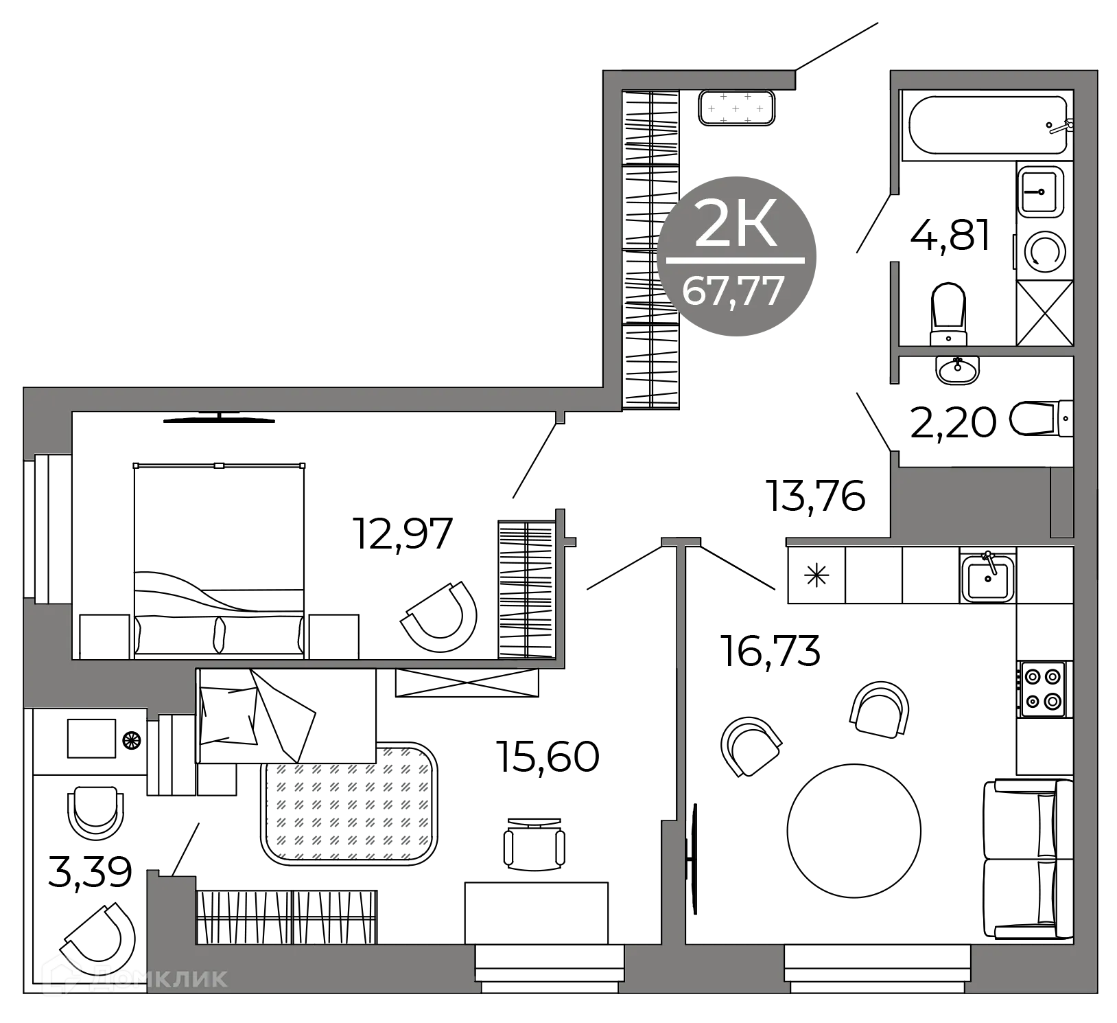 Фото квартиры в ЖК Галилей