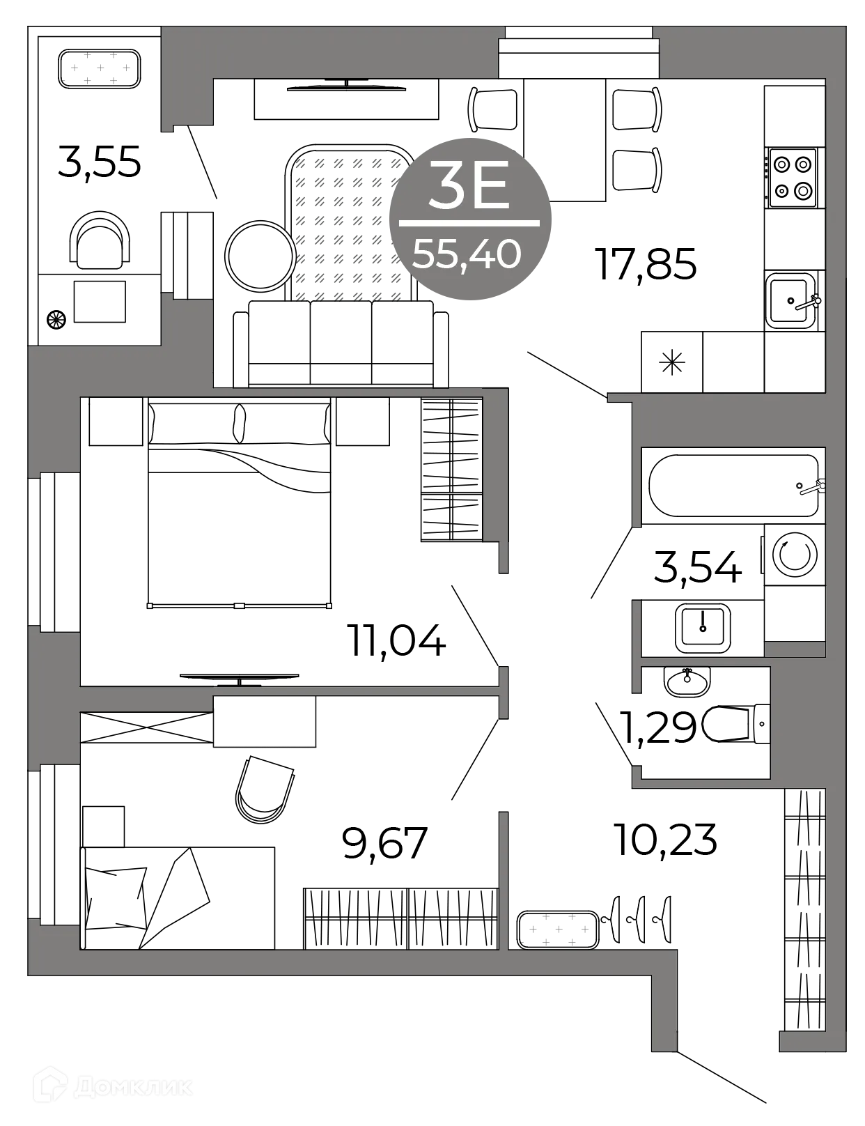 Фото квартиры в ЖК Галилей