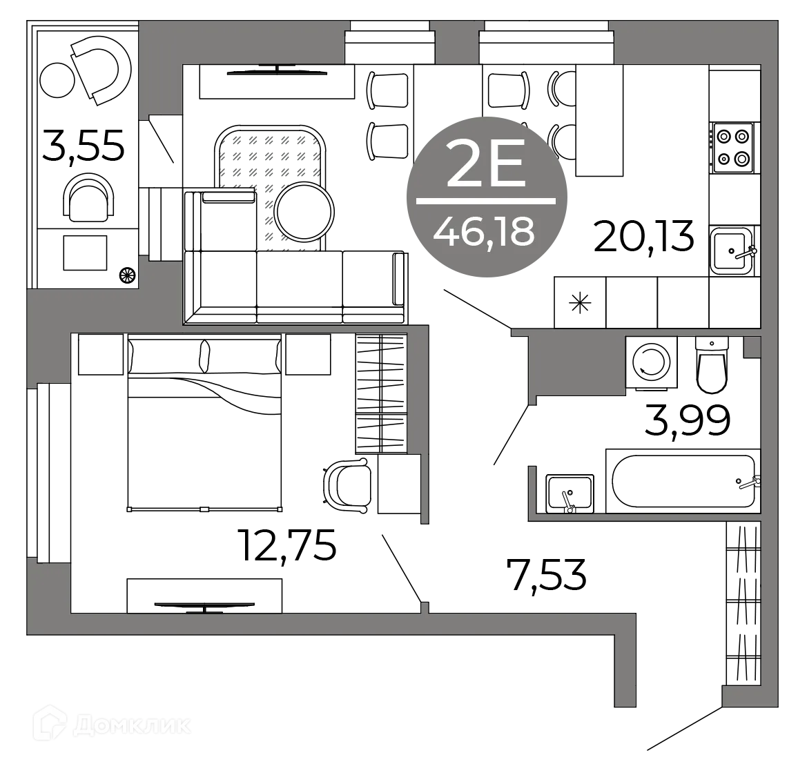Фото квартиры в ЖК Галилей