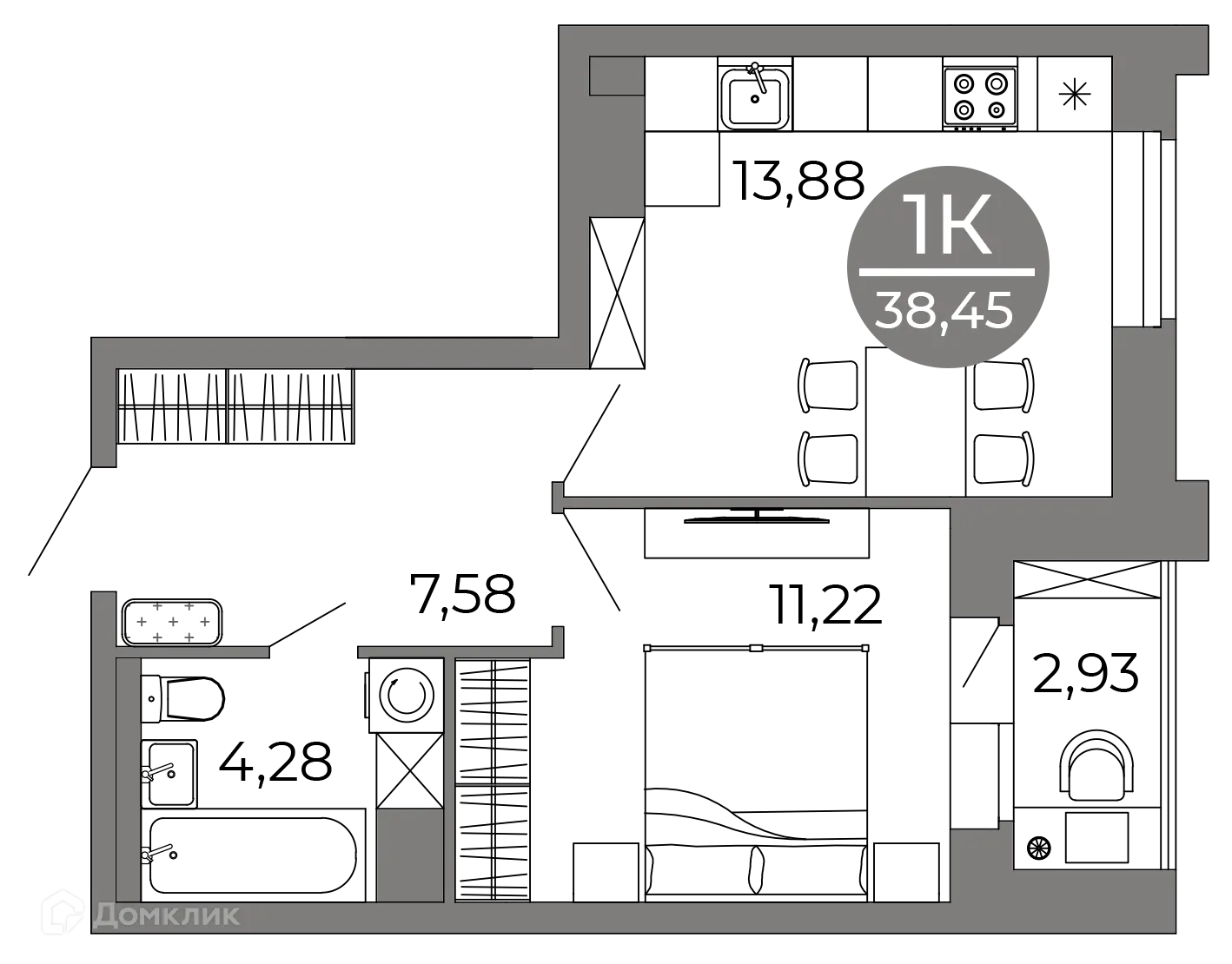 Фото квартиры в ЖК Галилей