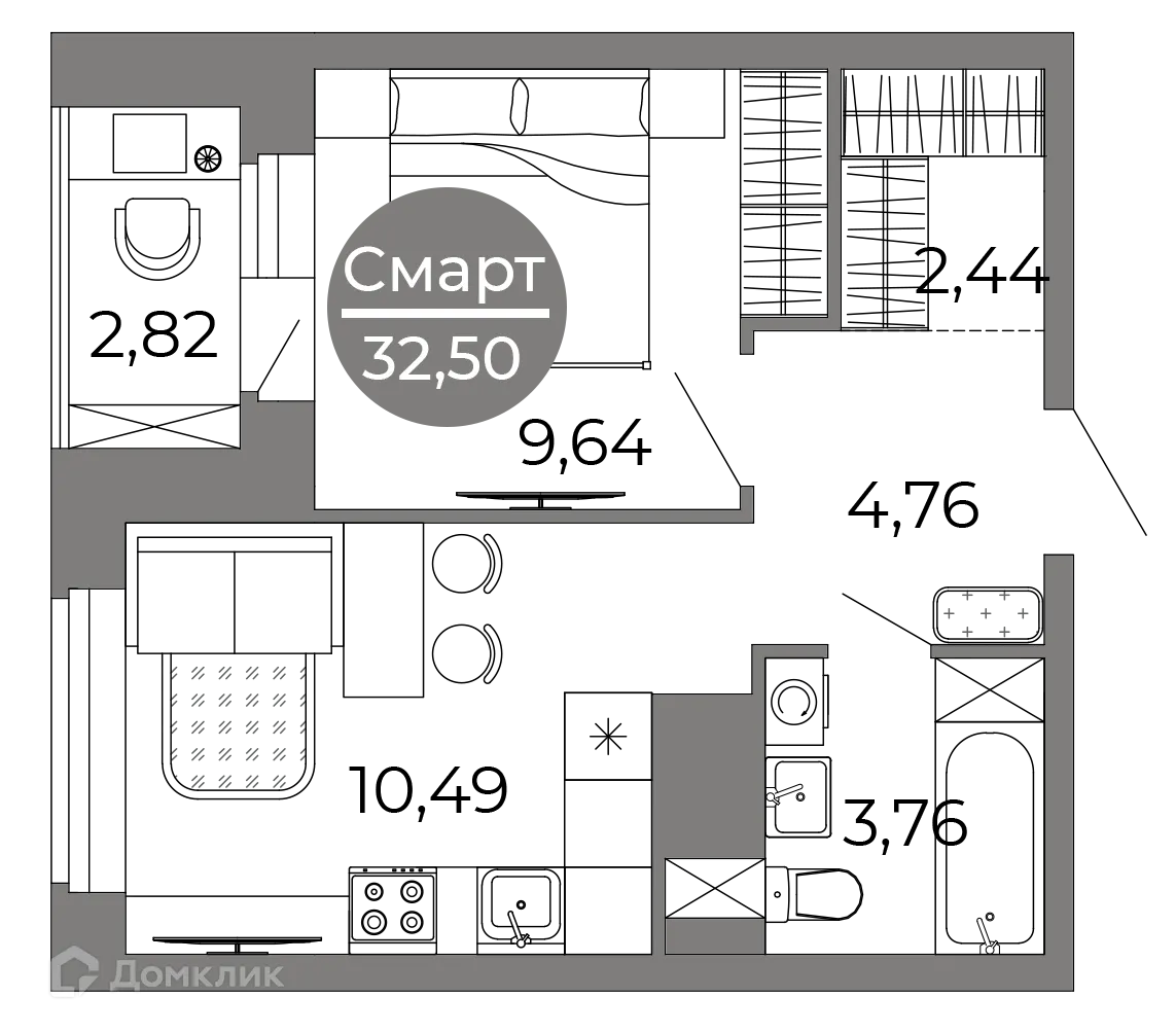 Фото квартиры в ЖК Галилей