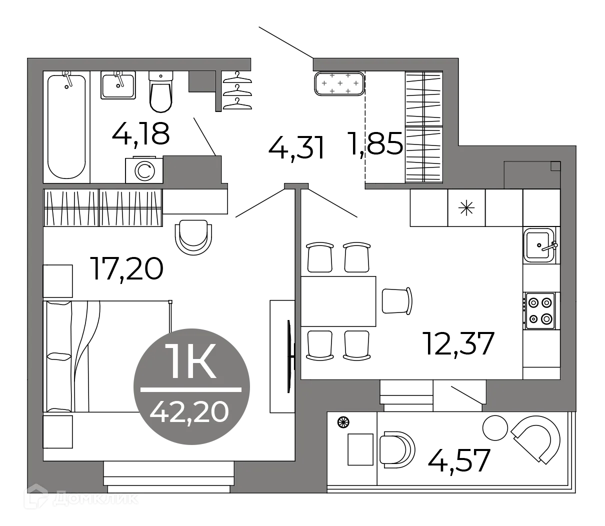 Фото квартиры в ЖК Галилей