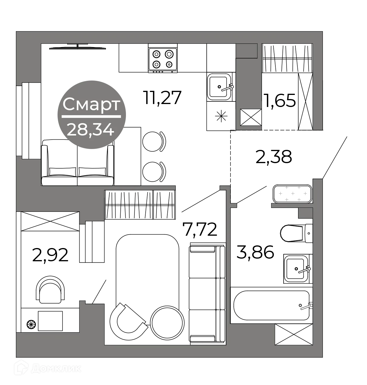 Фото квартиры в ЖК Галилей