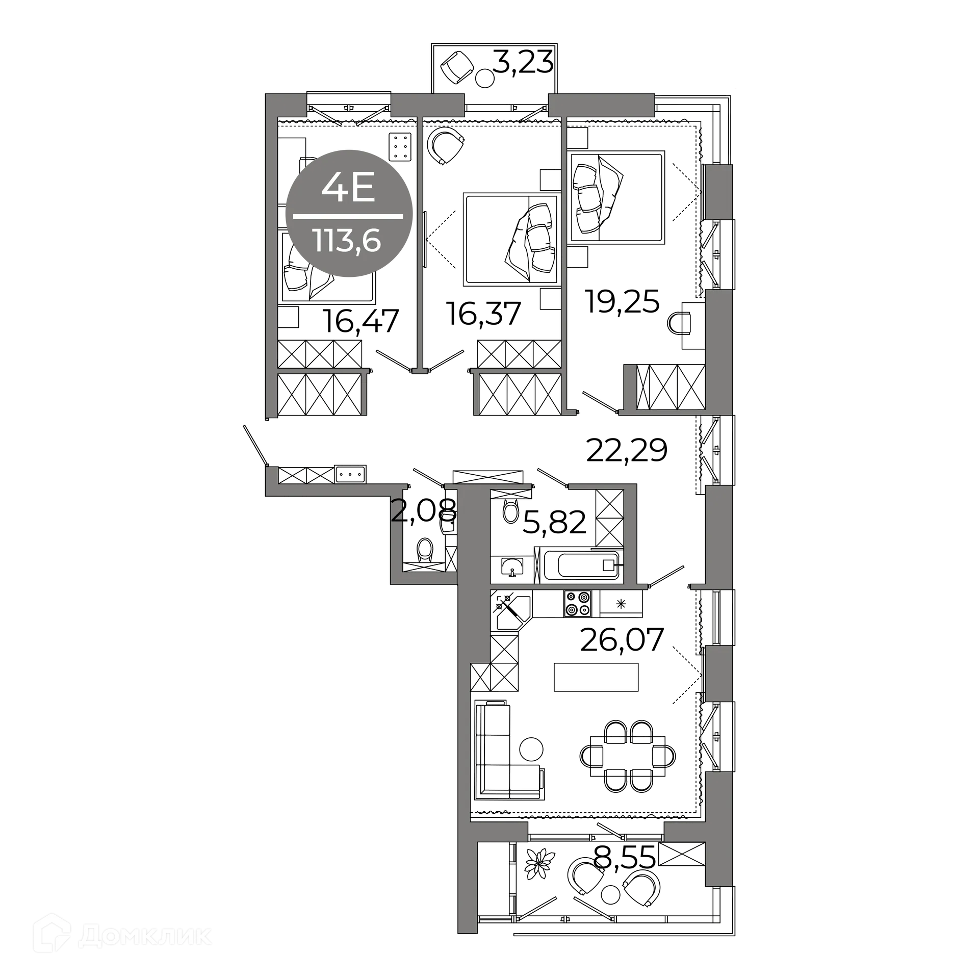Фото квартиры в ЖК Клубный дом "905"