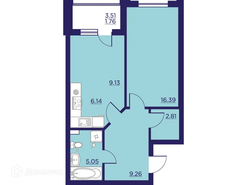 Фото квартиры в ЖК Городские Сады