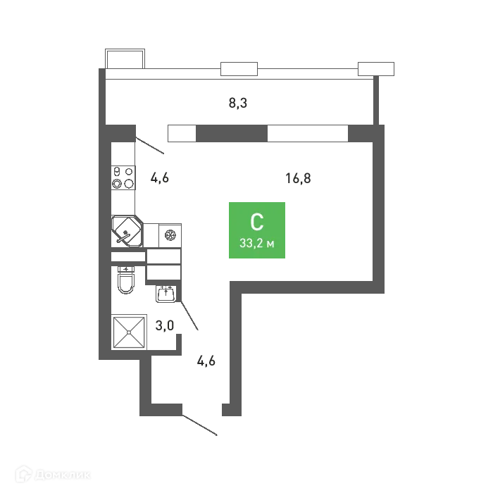 Фото квартиры в ЖК Ключи-клаб