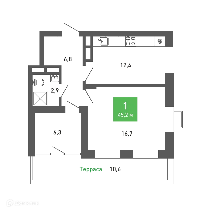 Фото квартиры в ЖК Ключи-клаб