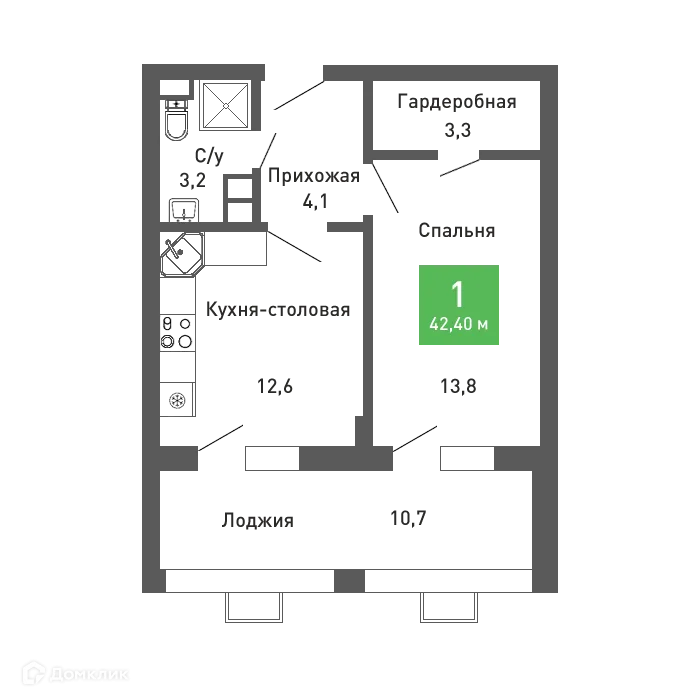 Фото квартиры в ЖК Ключи-клаб