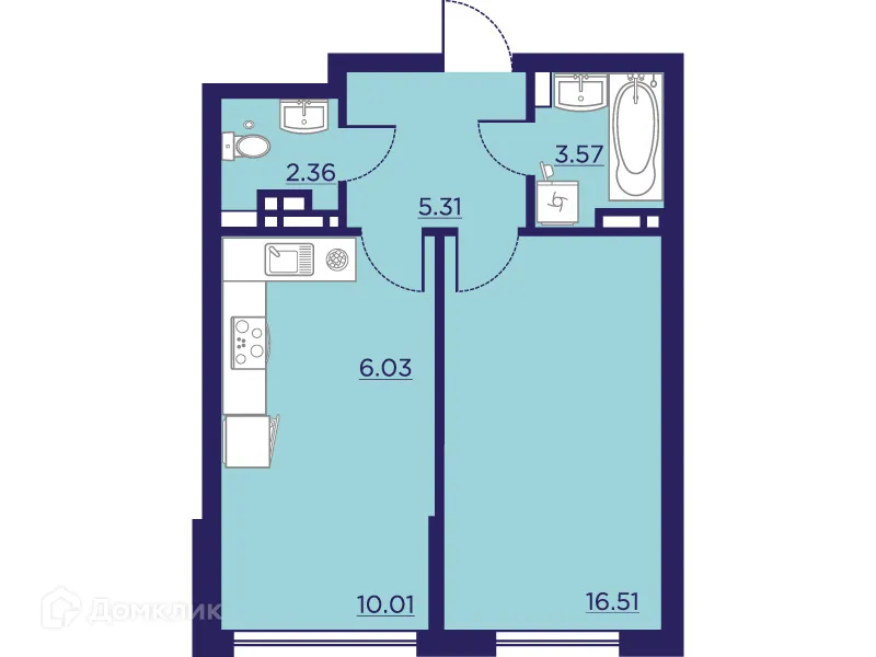 Фото квартиры в ЖК Городские Сады