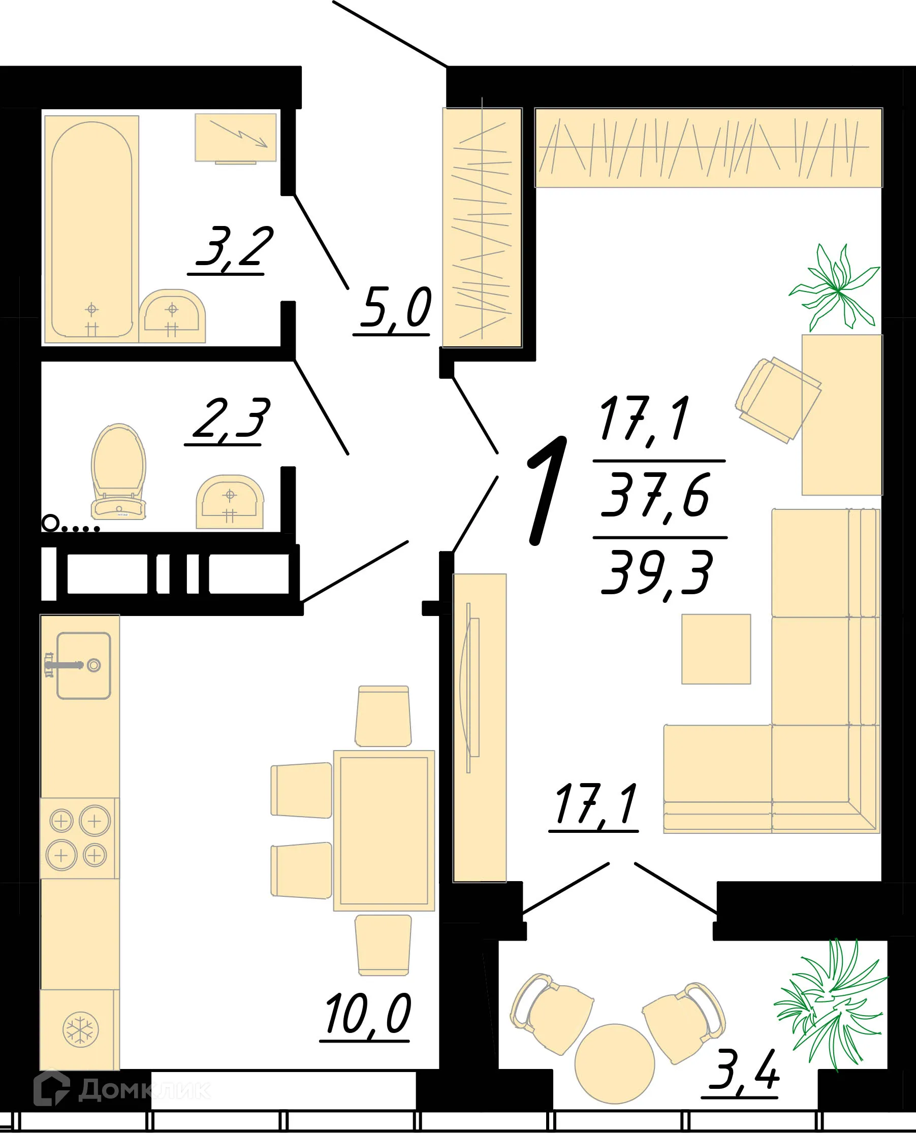 Фото квартиры в ЖК "Европейский"