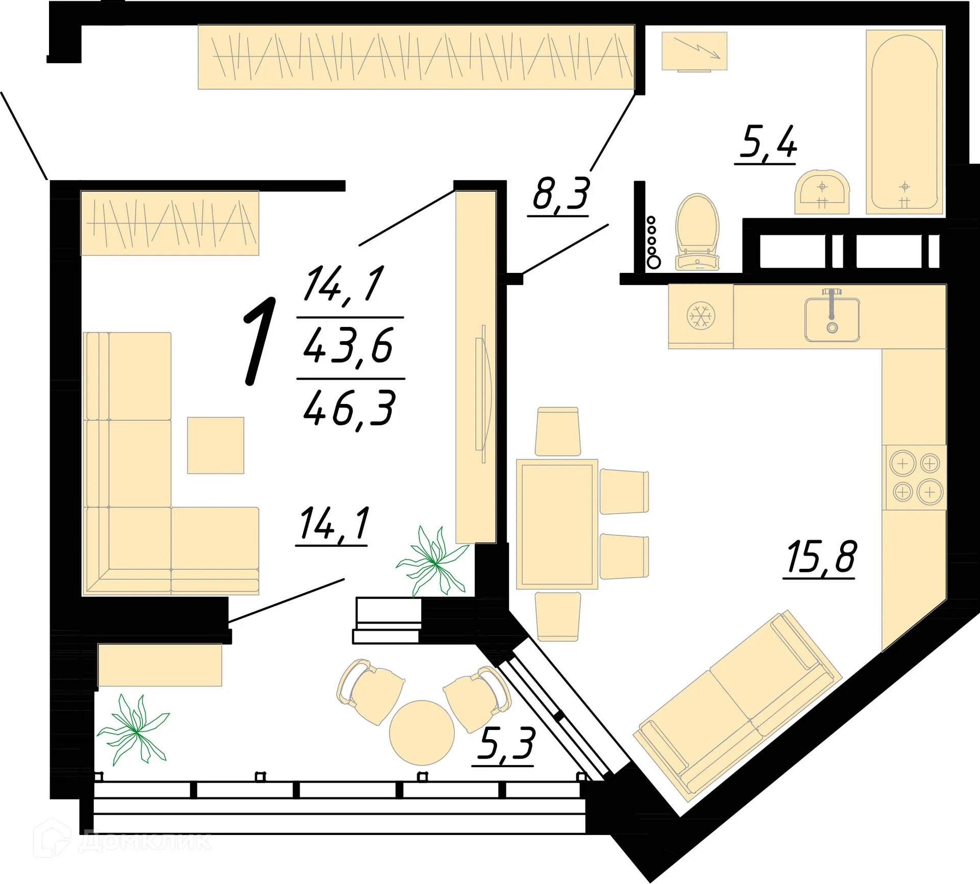 Фото квартиры в ЖК "Европейский"