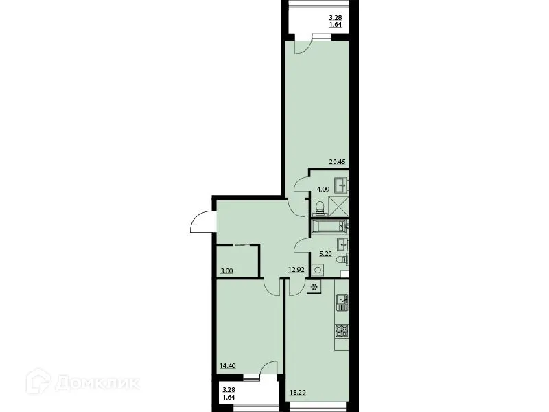 Фото квартиры в ЖК "Бунин"