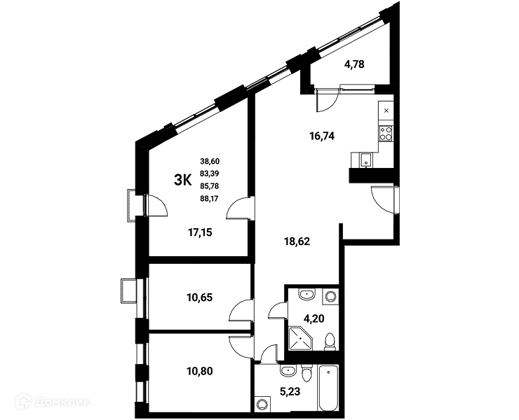 Фото квартиры в ЖК Z-town (Зет-таун)