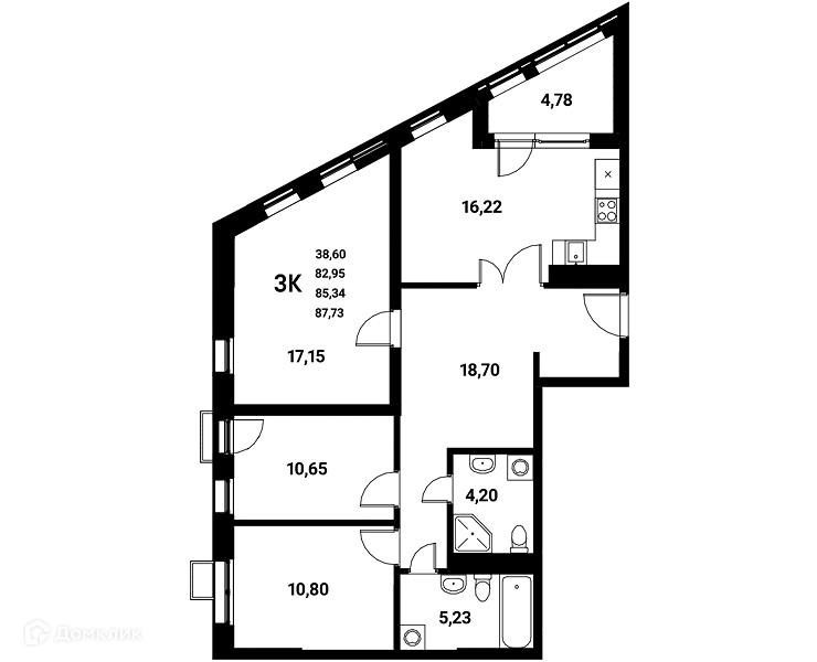 Фото квартиры в ЖК Z-town (Зет-таун)