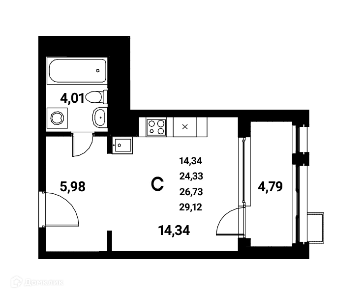 Фото квартиры в ЖК Z-town (Зет-таун)
