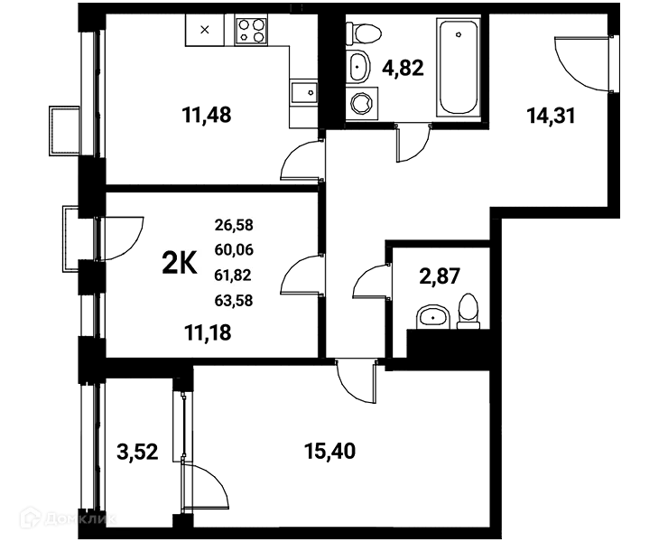 Фото квартиры в ЖК Z-town (Зет-таун)