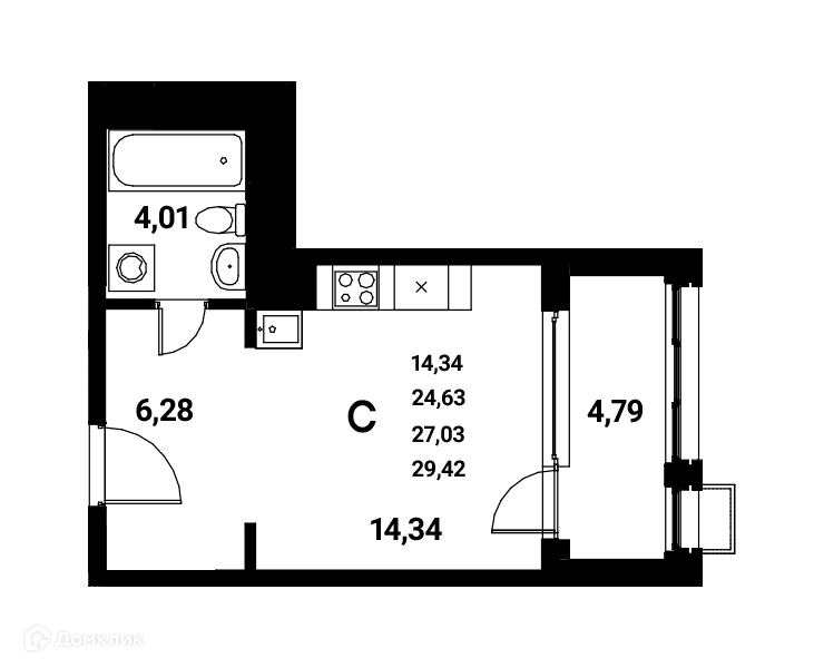 Фото квартиры в ЖК Z-town (Зет-таун)