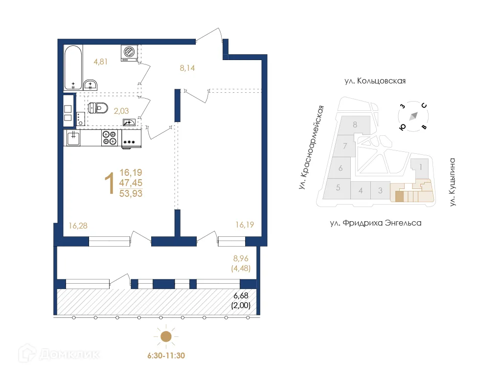 Фото квартиры в ЖК Жилой дом по ул. Фридриха Энгельса