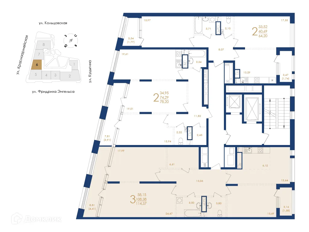 Фото квартиры в ЖК Жилой дом по ул. Фридриха Энгельса