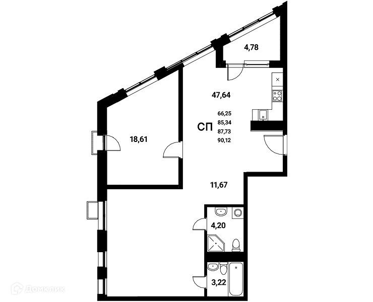 Фото квартиры в ЖК Z-town (Зет-таун)