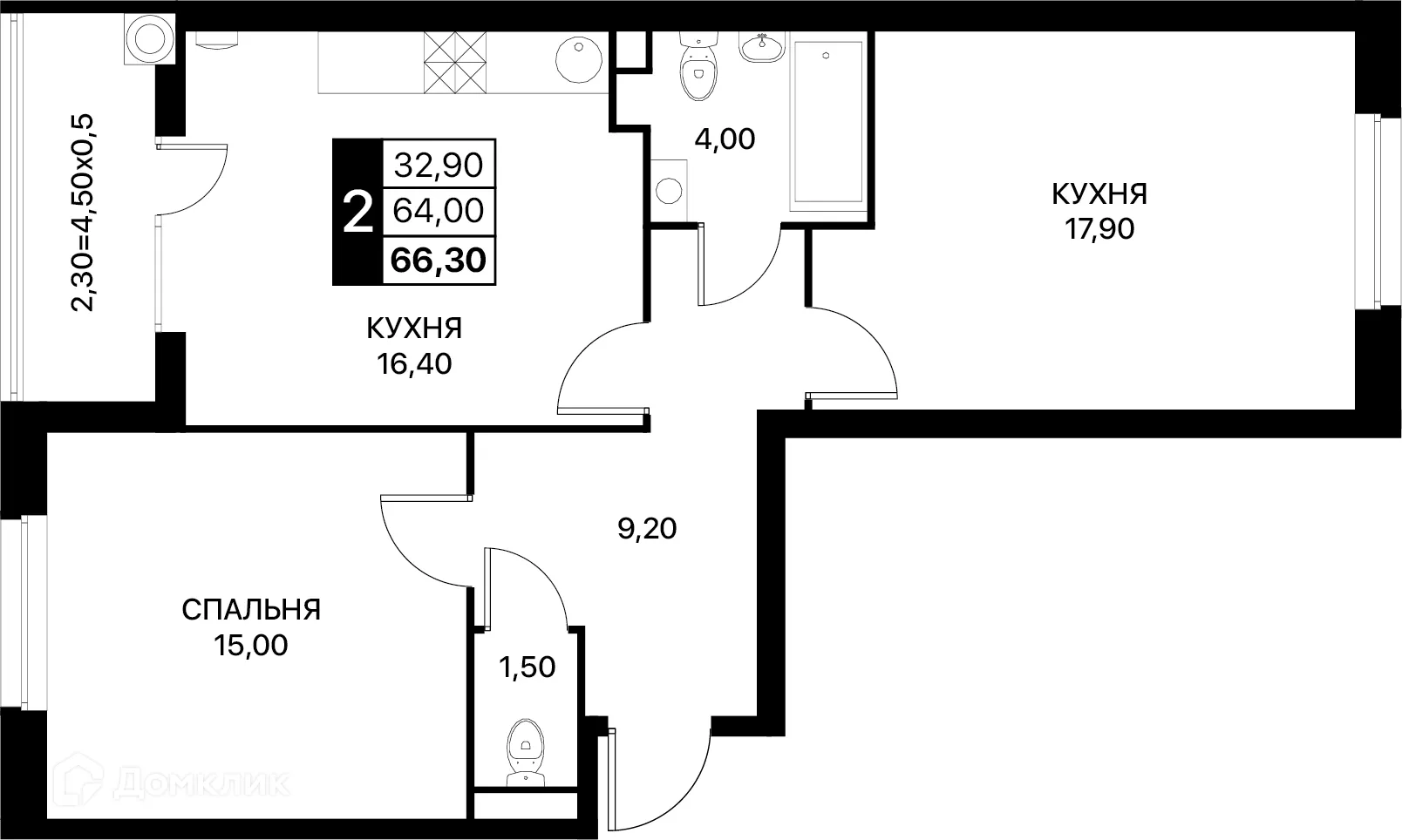Фото квартиры в ЖК Smartpolét (Смартполёт)