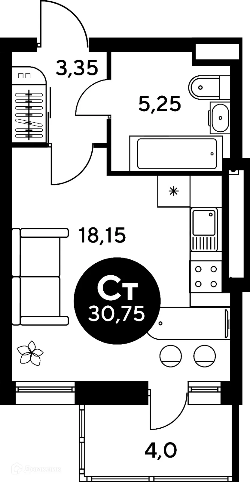 Фото квартиры в ЖК Сезоны