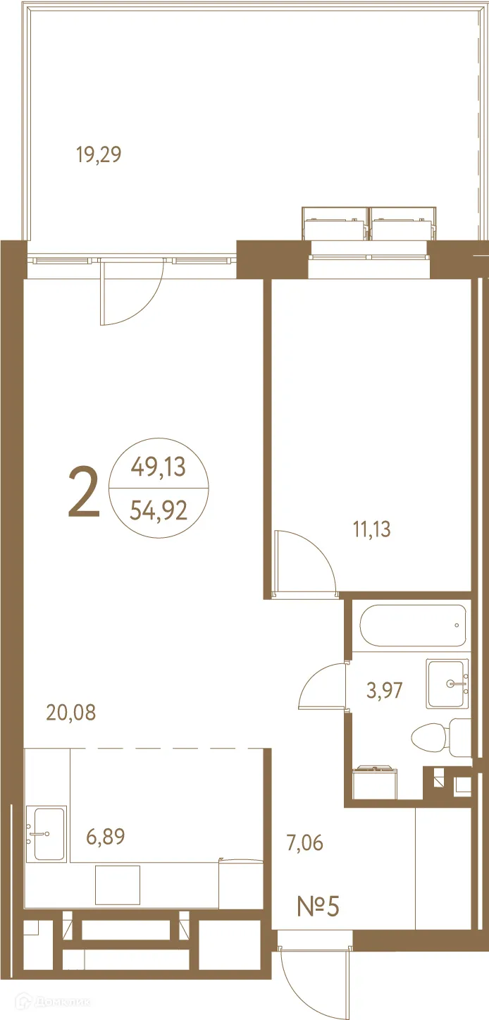 Фото квартиры в ЖК Белая вилла