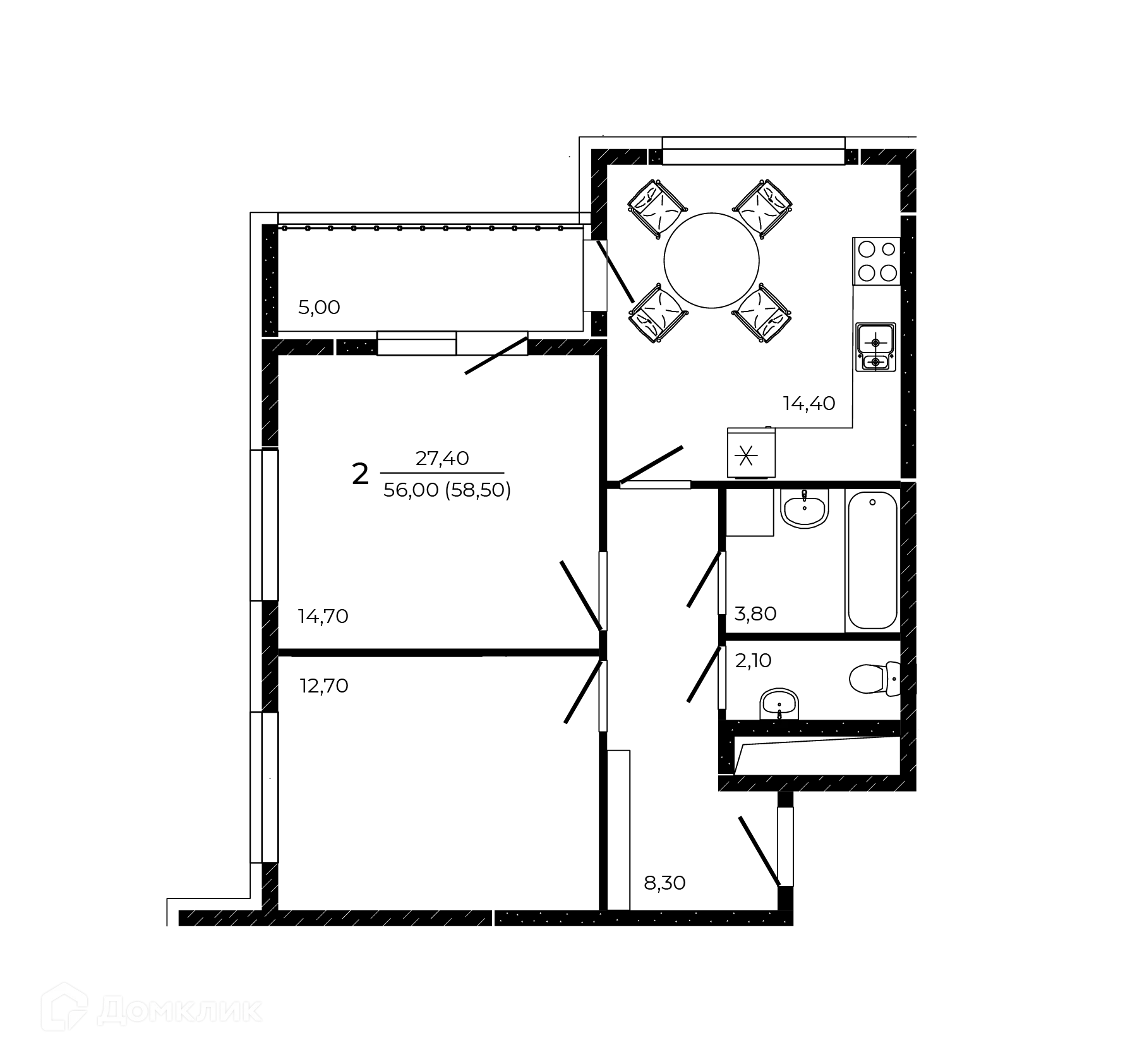 Фото квартиры в ЖК ПРИТЯЖЕНИЕ