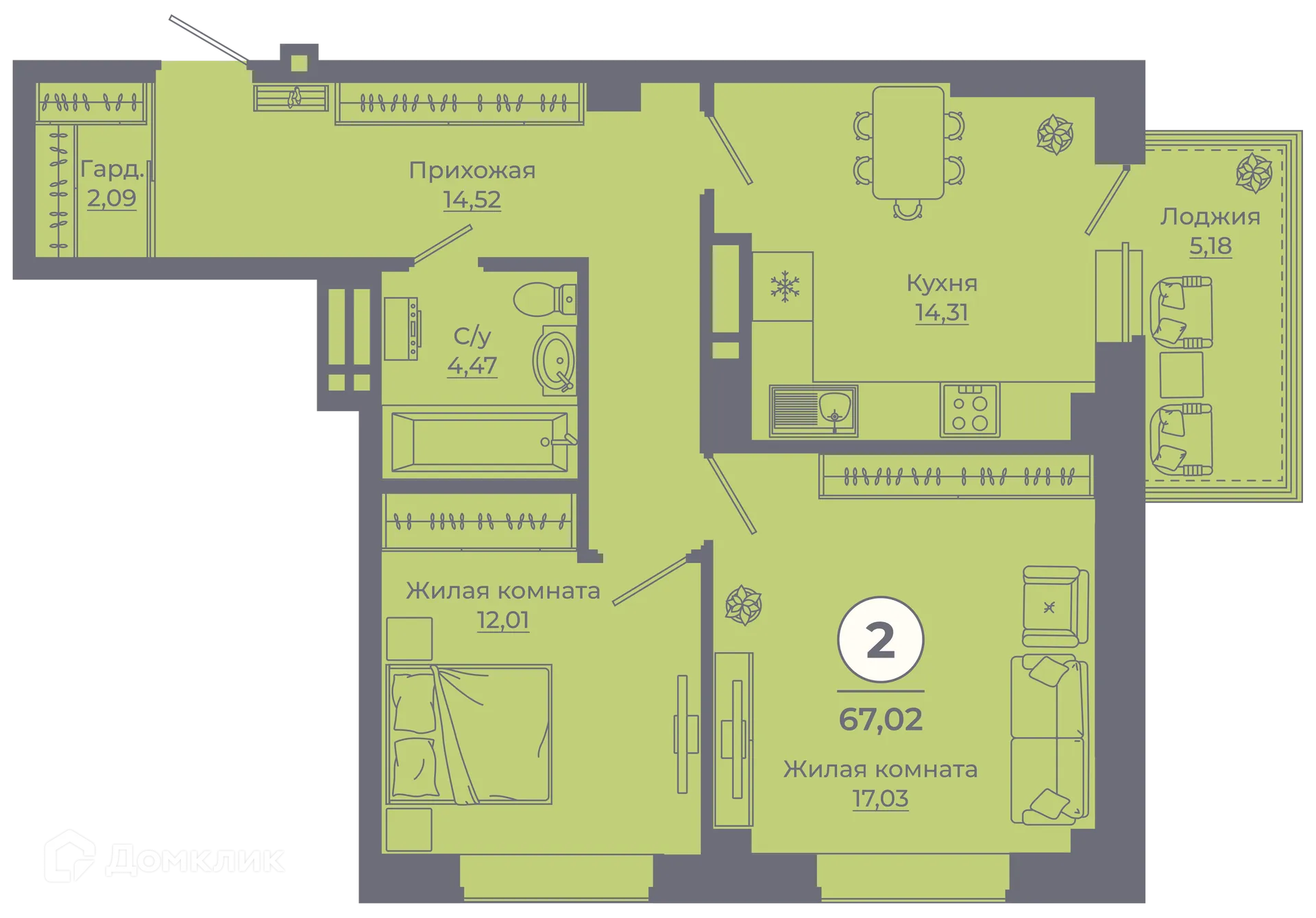 Фото квартиры в ЖК Сокольники