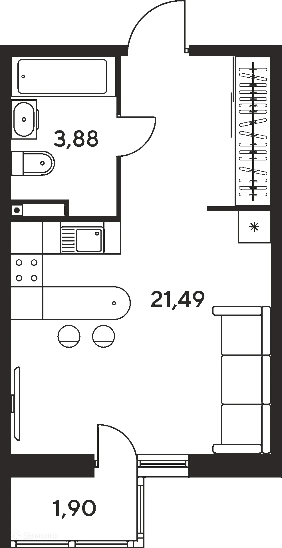 Фото квартиры в ЖК МАЛИНА ПАРК