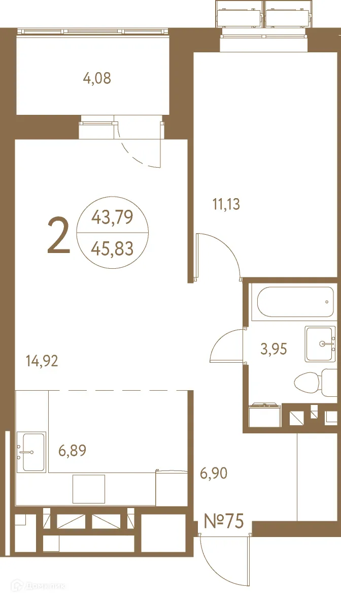 Фото квартиры в ЖК Белая вилла