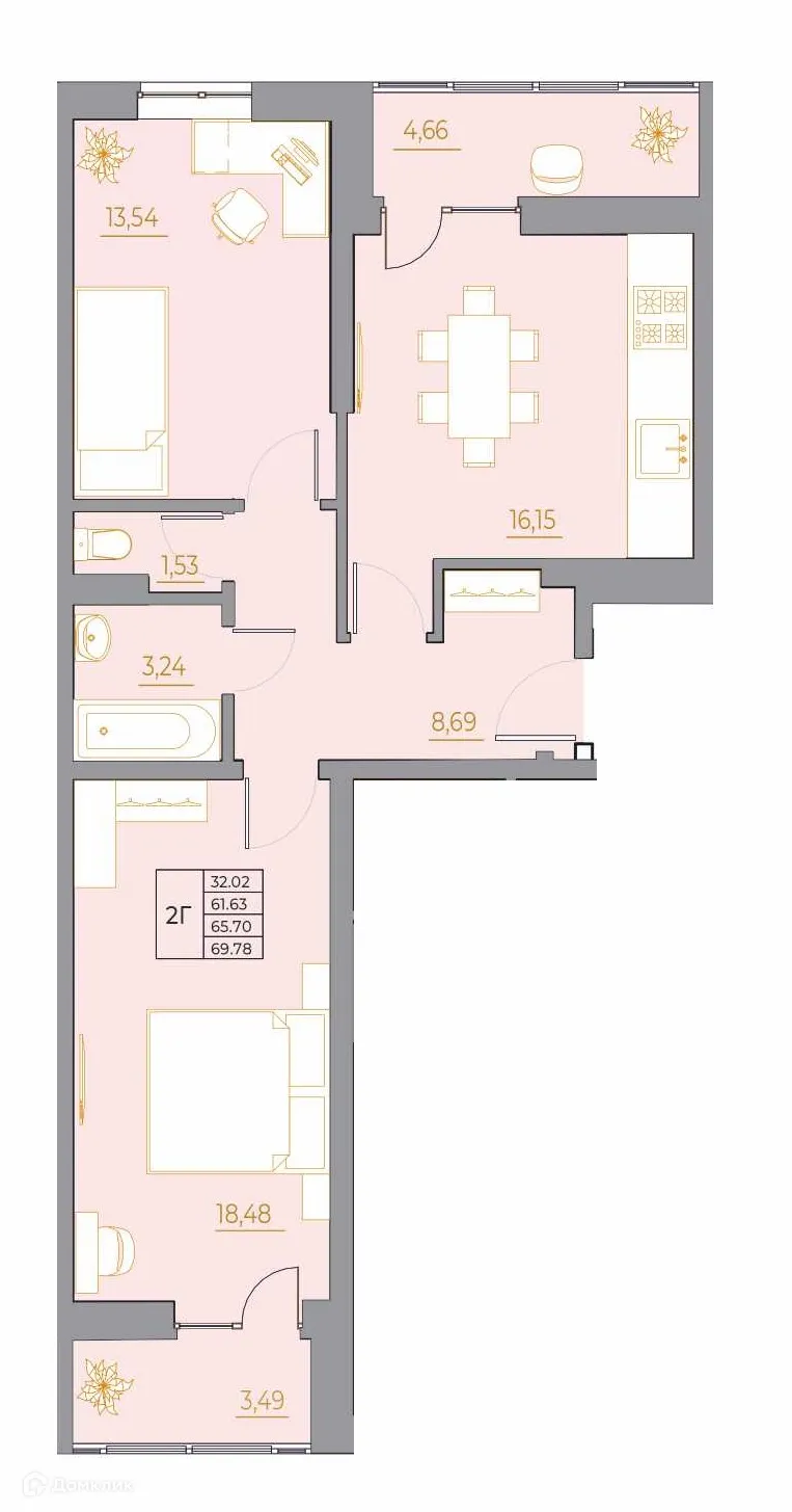 Фото квартиры в ЖК Новый Горизонт