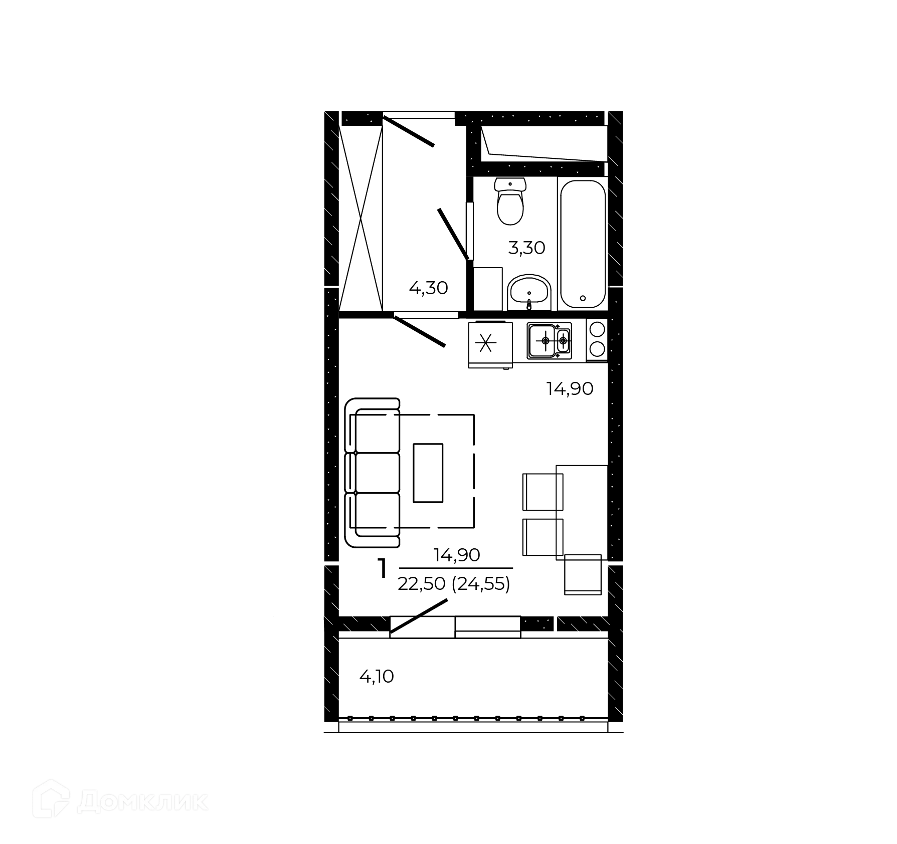 Фото квартиры в ЖК ПРИТЯЖЕНИЕ