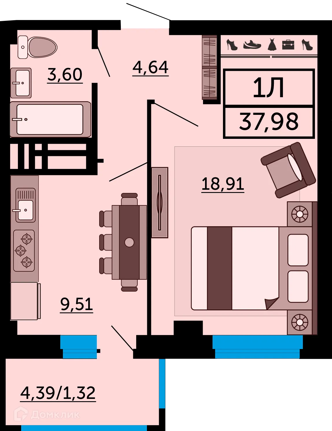 Фото квартиры в ЖК "FOUR PREMIERS" (Фо Премьерс)
