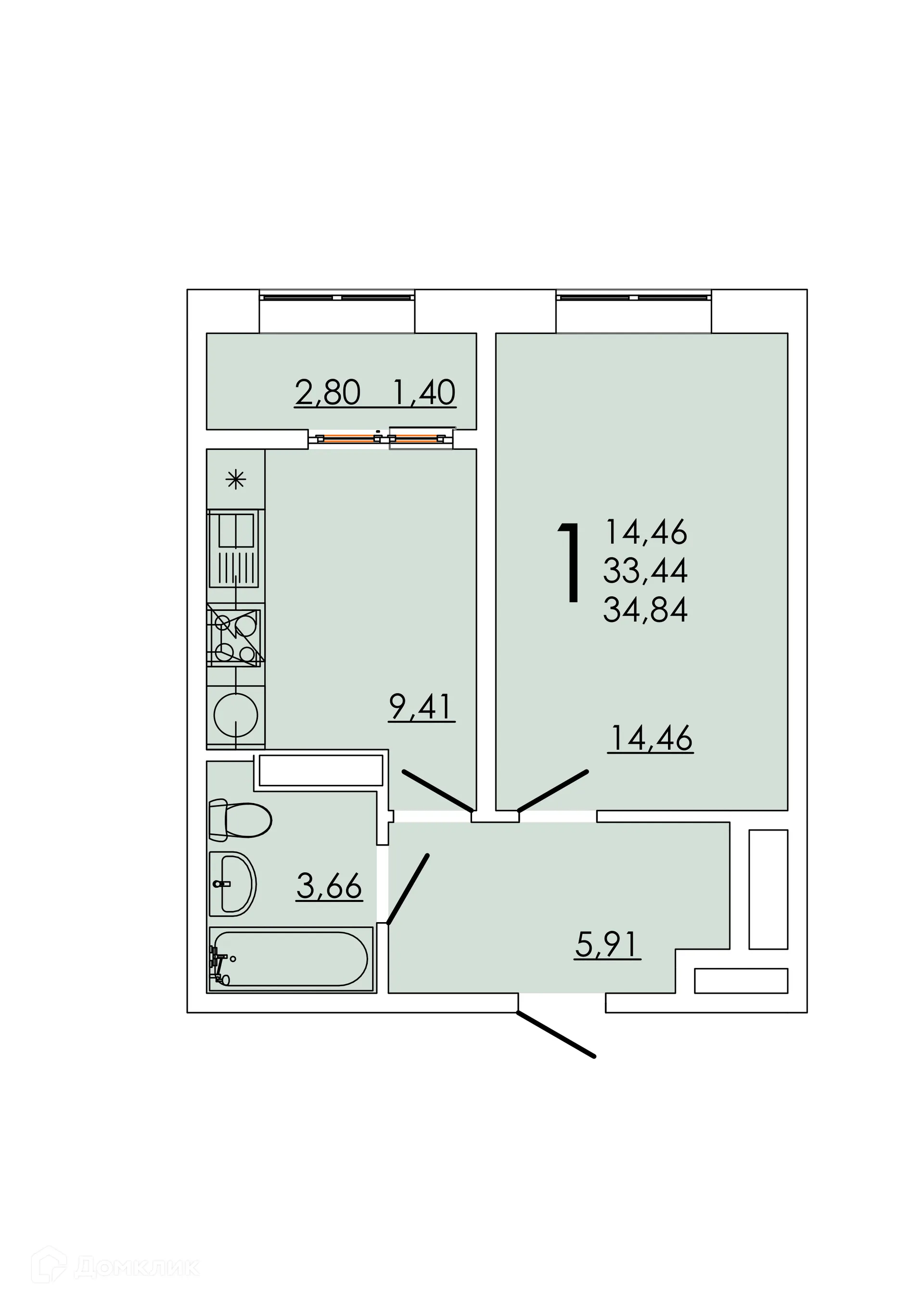 Фото квартиры в ЖК Frame (Фрейм)