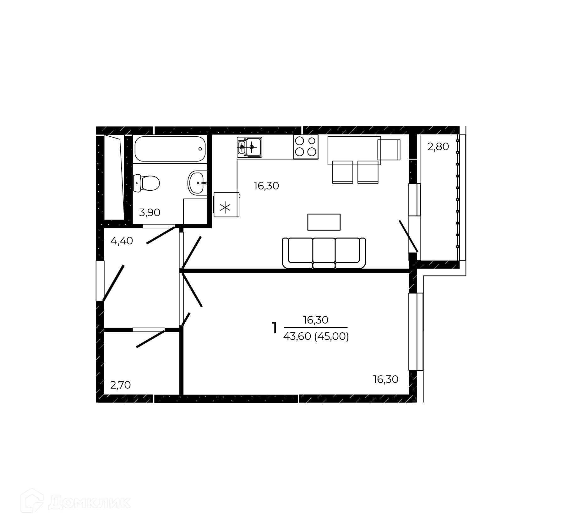 Фото квартиры в ЖК ПРИТЯЖЕНИЕ